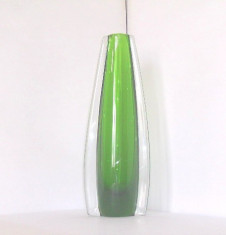 Murano: Vaza cristal sommerso smarald, suflata manual - design Galliano Ferro foto