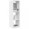 Gossi biblioteca, alb, 34x31x112 cm, lemn prelucrat