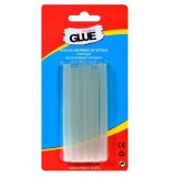 Baton silicon,lipire la cald,7.4mmx10cm,12 bucati set,transparent, Oem