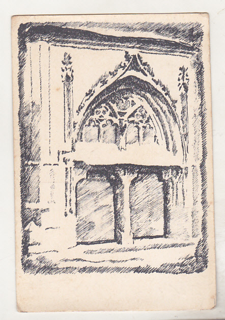 bnk cp Brasov - Biserica Neagra - litografie - necirculata interbelica