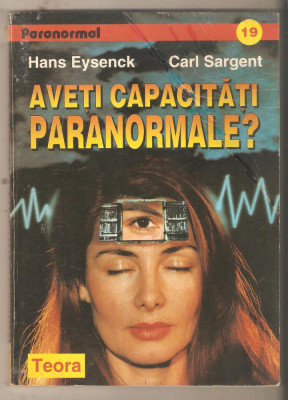 Aveti capacitati paranormale ?-Hans Eysenck foto