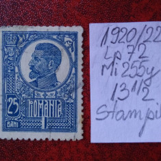 1920 Romania- Ferd. b. mare Mi255y-H.alba-stampilat