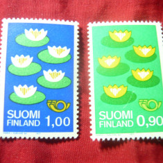 Serie Finlanda 1977 - Flora - Nuferi , 2 valori