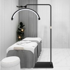 Lampă semilună LED MoonLight pentru cosmetică, extensii de gene, manichiură și