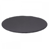Platou servire Atmosphera ardezie, diametru 32 cm, negru Household NewTrend