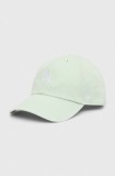 47 brand șapcă de baseball din bumbac MLB New York Yankees culoarea verde, cu imprimeu, B-BSRNR17GWS-B0