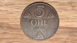 R08 Norvegia - moneda mare de colectie - raritate - 5 ore 1922 bronz - stare f buna, Europa