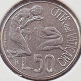 3188 Vatican 50 Lire 1991 Ioannes Paulus II (Baptism) km 230, Europa