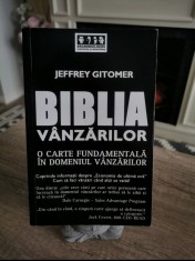 Carte Biblia Vanzarilor, Jeffrey Gitomer foto