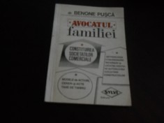 BENONE PUSCA - AVOCATUL FAMILIEI, 1992 Ed. I a