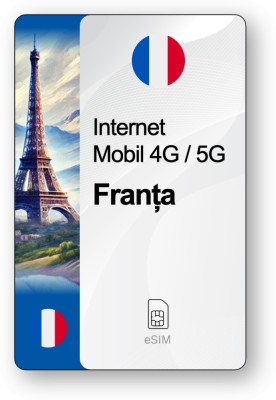 eSIM Internet Franța, valabil 15 zile, trafic Nelimitat, Standard foto