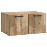 vidaXL Oglindă TV montată pe perete Stejar Artizanal 59,5 x 41 x 30 cm 899024