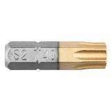 Set 2 biti Torx TX40 Graphite, 25 mm, prindere 1/4, titanizati