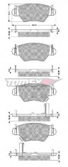 Set placute frana spate Opel Astra f , Astra G , Zafira A - SPF65776 foto