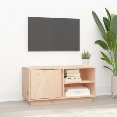vidaXL Comodă TV, 80x35x40,5 cm, lemn masiv de pin
