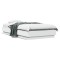 Gossi cadru de pat cu lumini led, alb, 75x190 cm