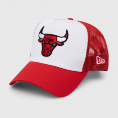 New Era șapcă culoarea alb, cu imprimeu, CHICAGO BULLS 60348855.WHIFDRFDR-WHIFDRFDR