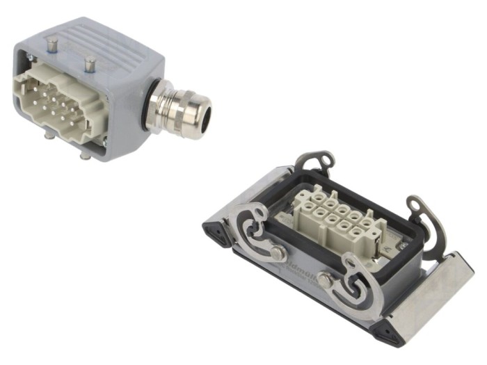 Conector HDC 10 pini, 16A, 500V