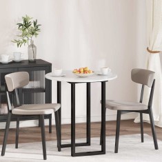 vidaXL Placă de masă Alb foarte lucios 70 x 70 x 1.5 cm Lemn compozit