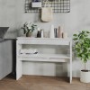 Gossi masa consola, alb extralucios, 102x30x80 cm, pal