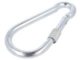 Carabină oțel zincat DROMET 160mm pentru cabluri 13mm cu protecție