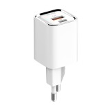 Incarcator Retea Serioux, Quick Charge 3.0, 30W, 1X USB-C 1X USB-A, Alb