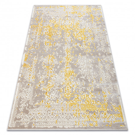 Covor CORE 3807 Ornament Vintage - structural, două niveluri de l&acirc;nă, beige / aur, 160x220 cm