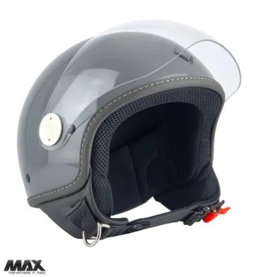 Casca open face pentru scuter - motocicleta (demi-jet) Max Helmets model DJ06 LS 7.9 culoare: gri mat (GTS) &amp;ndash; 100% MADE IN ITALY L1 (59cm) foto
