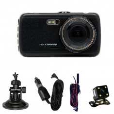 Camera auto dubla, FullHD,TOUCHSCREEN,senzor G,vedere nocturna,asistenta parcare