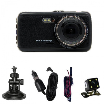 Camera auto dubla, FullHD,TOUCHSCREEN,senzor G,vedere nocturna,asistenta parcare foto