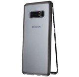 Husa 360 Magnetic Neagra Samsung Galaxy Note 8: Metal+Sticla, Protectie Socuri, Carcasa Full Body