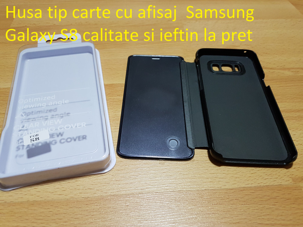 Husa tip carte cu afisaj Samsung Galaxy S8 calitate si ieftin la pret, Alt  model telefon Samsung, Plastic | Okazii.ro