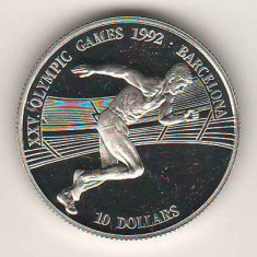 SV * Insula Cook 10 DOLLARS 1990 * J. O. Barcelona 1992 * ATLETISM * UNC