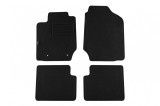 Mochete de podea din carpeta cu doua straturi, potrivite pentru Toyota Corolla 2002-2007, 5 usi, set de 4 bucati, negre, de la Petex, tesatura Rex. Pe