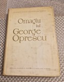 Omagiul lui George Oprescu Academia Romana