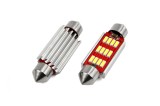 Set becuri auto cu LED CANBUS sofit C5W 12 SMD 4014 41mm Alb 12/24V