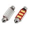 Set becuri auto cu LED CANBUS sofit C5W 12 SMD 4014 41mm Alb 12/24V