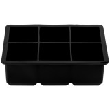 Cumpara ieftin Set 2 tavi pentru cuburi de gheata AcrossSea, 16.5 x 11.5 x 5 cm, dimensiune cub 5 x 4.5 x 5 cm, silicon, negru