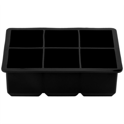 Set 2 tavi pentru cuburi de gheata AcrossSea, 16.5 x 11.5 x 5 cm, dimensiune cub 5 x 4.5 x 5 cm, silicon, negru foto