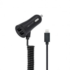 Incarcator auto Forever 2xUSB cu cablu pentru iPhone (8 pini) foto