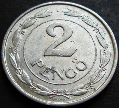 Moneda istorica 2 PENGO - UNGARIA, anul 1941 *cod 445 B foto