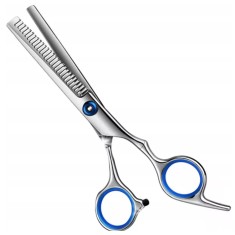 Foarfeca pentru filat, otel inoxidabil, lungime 15 cm, design ergonomic, argintiu albastru