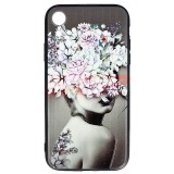 Husă TPU+PC UV Print 3D Lady pentru Apple iPhone XR
