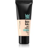 MAYBELLINE NEW YORK Fit Me! Matte+Poreless machiaj mat pentru piele normală și grasă culoare 95 Fair Porcelain 30 ml