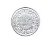Moneda Elvetia 1 franc 1914, stare buna, curata