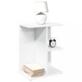 vidaXL Noptieră, alb, 46,5x29x61 cm, lemn compozit