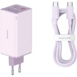 Incarcator Retea Cu Cablu USB-C Baseus GaN6 Pro, 100W, 3.25A, 2 x USB-A - 2 x USB-C, Mov P10162705532-00