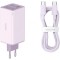 Incarcator Retea Cu Cablu USB-C Baseus GaN6 Pro, 100W, 3.25A, 2 x USB-A - 2 x USB-C, Mov P10162705532-00