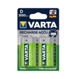 Varta Mono D 3000mAh Baterie reincarcabila - Blister cu 2 bucati-Conținutul pachetului 1x Blister
