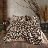 Lenjerie de pat ranforce clasy king size (leo)
